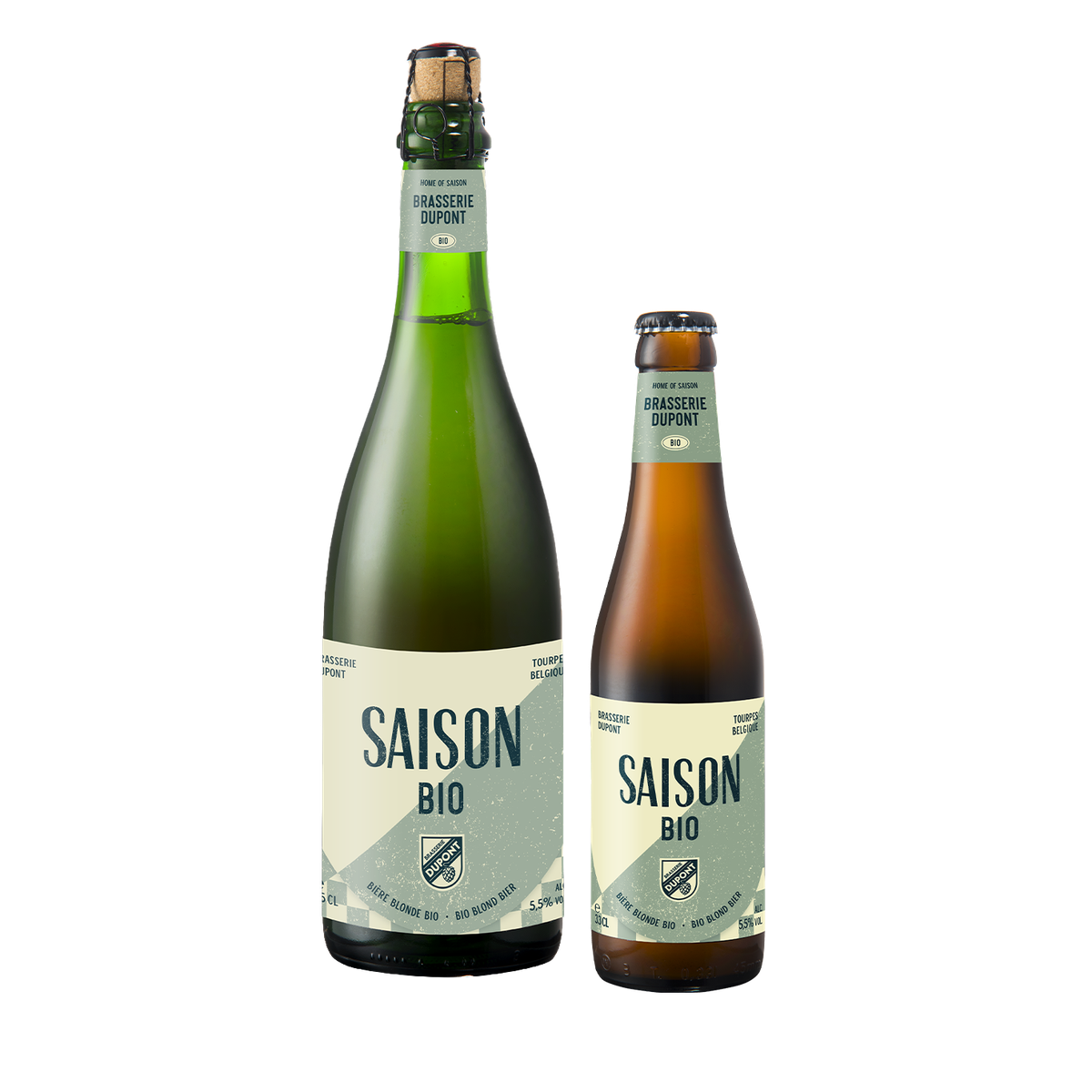 5410702000805 Saison Dupont Bio 25cl - Packshot officiel bouteille haute définition Brasserie Dupont
